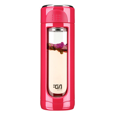 

Jingdong supermarket] Fu Guang Parker series of heat-resistant anti-scald portable glass men and women fashion office with tea barrier drop drop glass glass cup 320ml gray