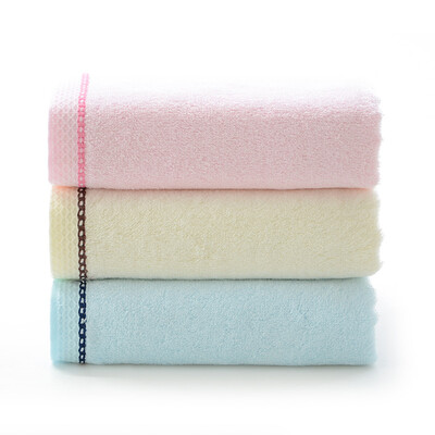 

Bamboo bamboo fiber towel soft&comfortable skin-friendly bamboo charcoal wash towel color side section yellow