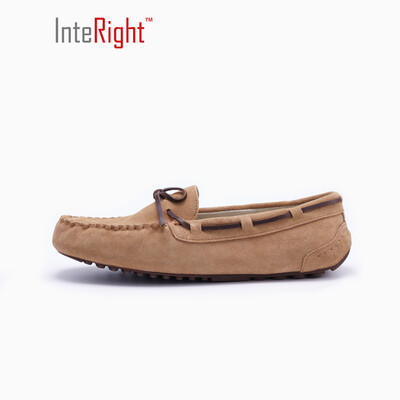 

INTERIGHT couple shoes casual shoes flat shoes driving shoes peas shoes chestnut 265 yards