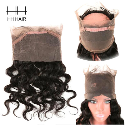 

HHHair 360 Lace Frontal Body Wave Virgin Human Hair Brazilian Body Wave 360 Frontal Closure