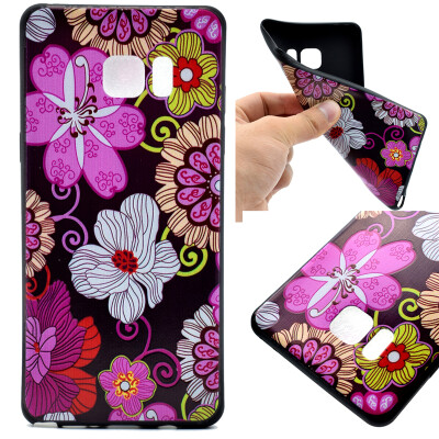 

Color flowers Pattern Soft Thin TPU Rubber Silicone Gel Case Cover for Samsung Galaxy Note 7