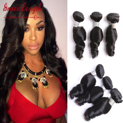 

Rosa Hair Products Malaysian Loose Wave 3 Bundles 8A Unprocessed Virgin Hair Loose Wave Malaysian Human Hair Weave Bundles