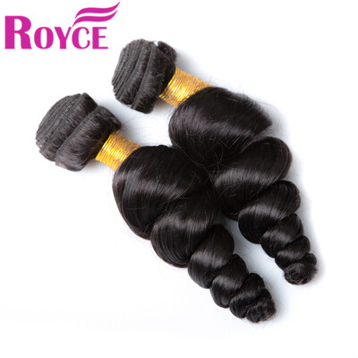 

Peruvian Loose Wave 2Pcs\Lot 7A Unprocessed Human hair Weave Deals Soft Loose Wave Bundles Human Hair Extension