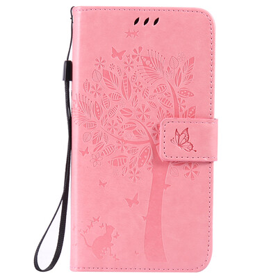 

Pink Tree Design PU кожа флип крышку кошелек карты держатель чехол для LG G4