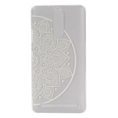 

Flower of semicircle Pattern Soft Thin TPU Rubber Silicone Gel Case Cover for Lenovo K5 Note