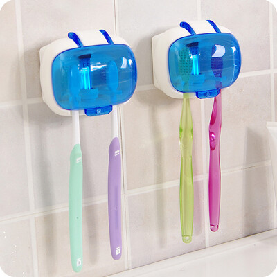 

MyMei Tooth Brush Holder Wall Mount Plastic Shelf Fixation Bath Sterilize Fashion
