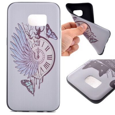 

Pocket watch Pattern Soft Thin TPU Rubber Silicone Gel Case Cover for Samsung Galaxy S7 Edge