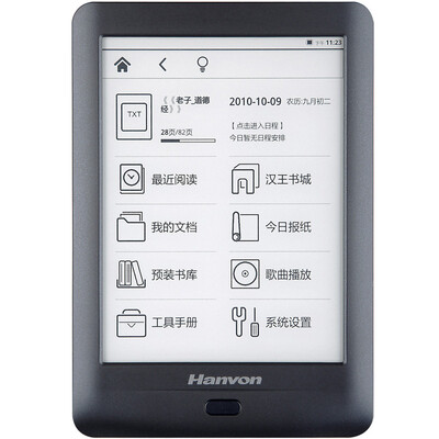 

Hanwon Gold House 3 Electric Paper Book 6 "EPD Screen Front Light Source Сенсорный экран High Definition Display Электронный считыватель