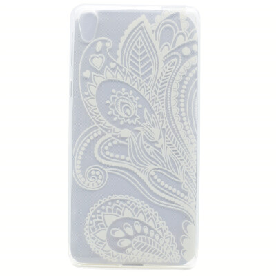 

Half flower Pattern Soft Thin TPU Rubber Silicone Gel Case Cover for Sony Xperia X