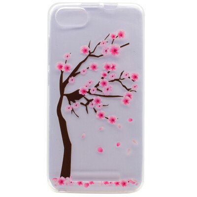 

Cherry tree Pattern Soft Thin TPU Rubber Silicone Gel Case Cover for Wiko Lenny 3