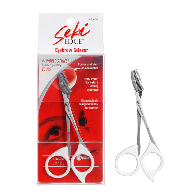 

SEKI EDGE SS-605 eyebrow shears (imported from Japan) stainless steel eyebrows small scissors eyebrows care beauty cut white