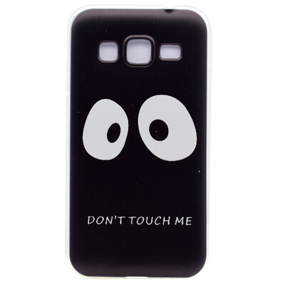 

Do not touch me Pattern Soft Thin TPU Rubber Silicone Gel Case Cover for Samsung Galaxy J2 2016/J210
