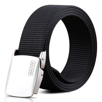 

Tactical Birds ZSJAY Sports Outdoor Canvas Belt Belt Men Free Button Young Student Nylon Smooth Button Simple Trousers ZS-P1 Black 115