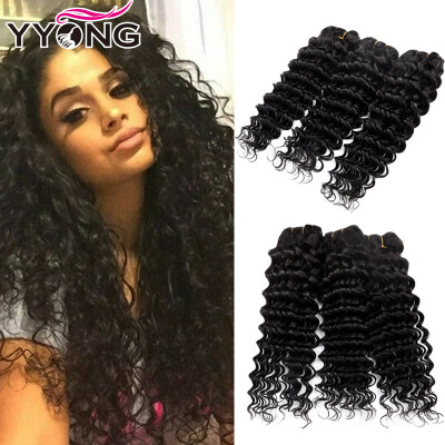 

Grade 8A Peruvian Deep Wave Hair Extensions YYONG Hair Company Products Deep Wave Peruvian Virgin Hair Weave Free Shipping