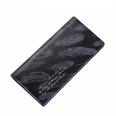 

Samson (SAMMONS) wallet men long section first layer of leather wallet casual printing wallet wallet handbag 350252-01 temperament black