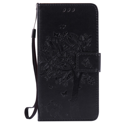 

Black Tree Design PU Leather Flip Cover Wallet Card Holder Case for SAMSUNG J510 J52016