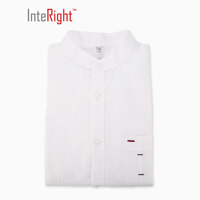 

Inter - Men 's Casual Long - Sleeve Shirt Light Blue Vertical Bar