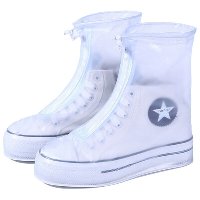 

Youyou YOUAO men&women in the tube with a flat rain boots cover rain raincoat a pair of mounted L UYX-L