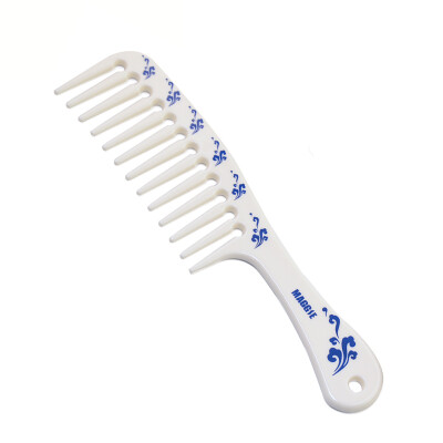 

Jingdong Supermarket Mei Ji MAGGIE comb combs wide-tooth large-size comb combs combs 2534 blue&white porcelain color