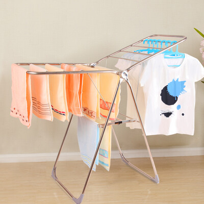 

balcony drying rack stainless steel floor wing type collapsible outdoor drying rack large multi-purpose drying rack