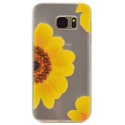 

Sunflower Pattern Soft Thin TPU Rubber Silicone Gel Case Cover for Samsung GALAXY S7