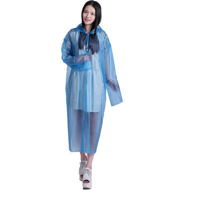 

Xianfenglian Semitransparent Thicken Non-disposable Raincoat Waterproof Hiking Tour Hooded Rain Coat