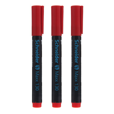 

Schneider Schneider mark pen quick dry oil pen open cap do not dry 1-3mm Maxx130 red 3 loaded