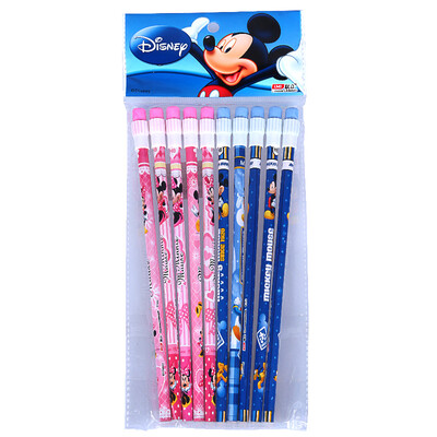 

Дисней (Disney) DM0167-5 10 палочки Микки Минни мультфильм карандаш / карандаш стержень Творческие дети