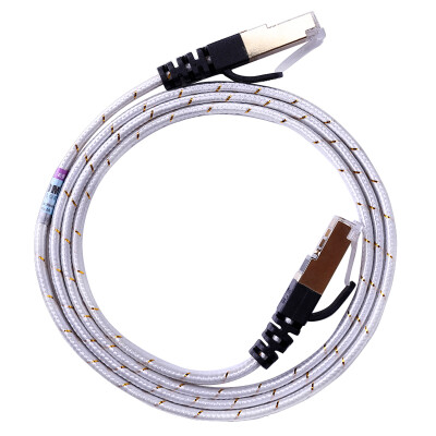 

AMPCOM AMCOM AMCAT6AWH1810 super six flat cable network oxygen-free copper CAT6A network patch cord gold-plated shielded computer router connection cable white 10 meters