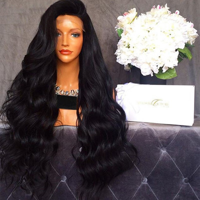 

150 density Brazilian Body Wave Lace Front Wig Glueless front lace Wig for black women 8A Brazilian Hair lace front Human Hair wig