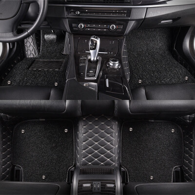 

Antarctic Nanjiren fully surrounded by wire double detachable car mat BMW X5 black leather black wire ring special car custom factory straight hair