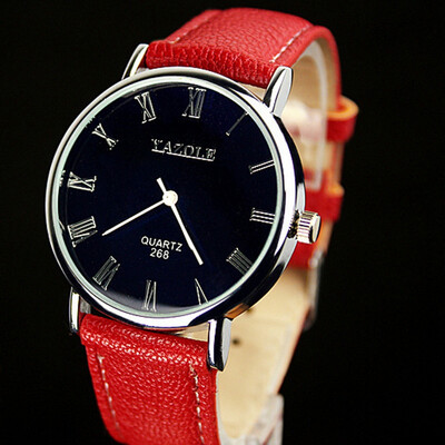 

Simple quartz watch fashion casual belt watch men and women couples watch thin YZL0535TH-1