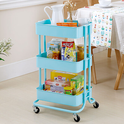 

Yi Cai Nianhua кухонный полк IKEA Home Wind Trolley Трехслойная подвижная стойка для хранения YCI2035-L