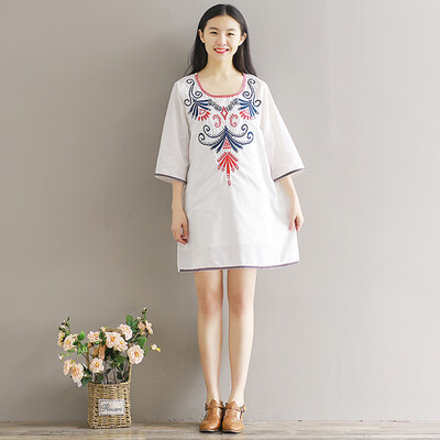 

CITYPLUS Embroidery Vintage Dress (CWQZ173151