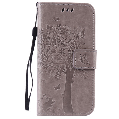 

Gray Tree Design PU Leather Flip Cover Wallet Card Holder Case for IPHONE 6