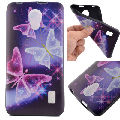 

Star Butterfly Pattern Soft Thin TPU Rubber Silicone Gel Case Cover for HUAWEI Y635