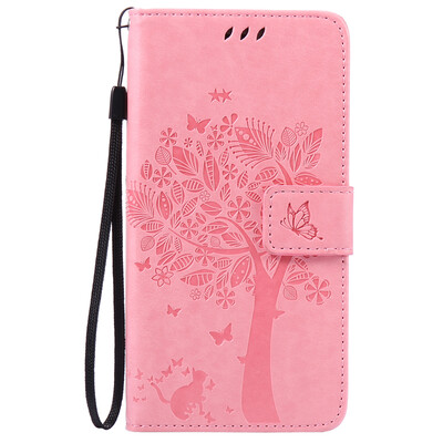 

Pink Tree Design PU кожа флип крышку кошелек карты держатель чехол для HUAWEI P9LITE