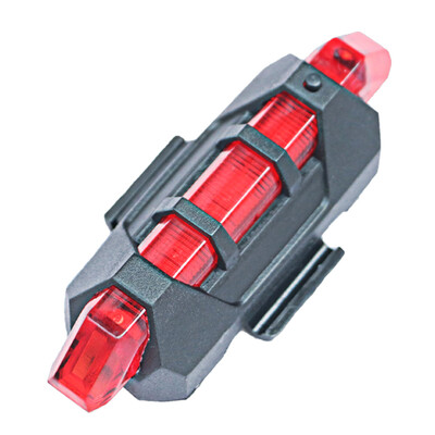

SAHOO 721025 Bicycle Tail Light Mountain Bike Biking Warning Light Road Car Riding Equipment 5led After Night Night Light