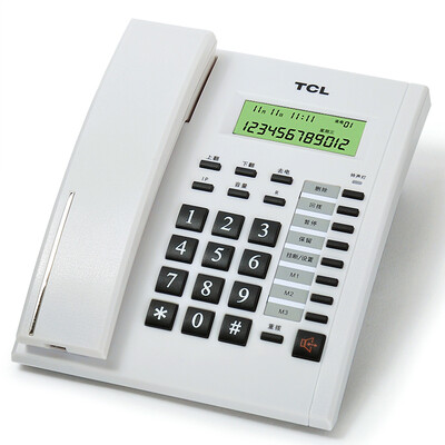 

TCL HCD868 (79) TSD Telephone Landline Caller ID Battery Free Handsfree Wall-mounted House Classic Classic Corded Phone (Black