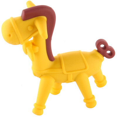 

ANGE baby toothbrush teeth sticks silica gel bite bite fruit teeth bite the baby bite the mouth of the Korean imports of molars toys pony