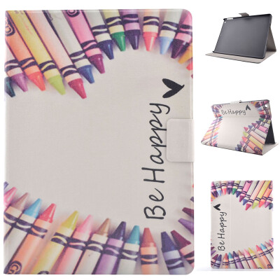 

Colorful Crayon Style Classic Flip Cover with Stand Function and Credit Card Slot for Apple iPad 5/iPad Air