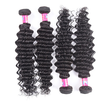 

Discount Peruvian Deep Wave Hair 4 pcs/lot Unprocessed Deep Wave Peruvian Hair Human Hair Weave Bundles