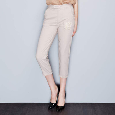

Marc Rebecca Marc Rebecca pants pants straight suit pants thin section casual pants 61018K black  code