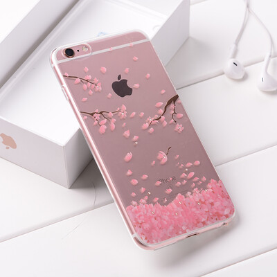 

Пицца Apple iphone6s телефон оболочки Apple 6 защиты оболочки алмазов вишневый цветок 4,7 дюйма