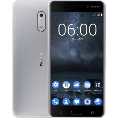 

Nokia 6 (Nokia6) 4 ГБ +64 ГБ серебристый белый все-Netcom двойной карточки двойной резервный мобильный телефон Unicom Telecom 4G