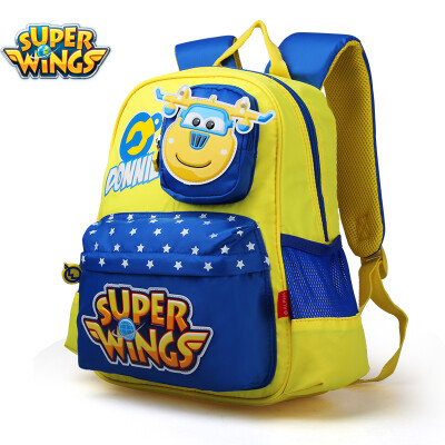 

Super Fei Xia school bag kindergarten bag music Le small love cool children bag school boys and girls leisure package BS0047 yellow and more