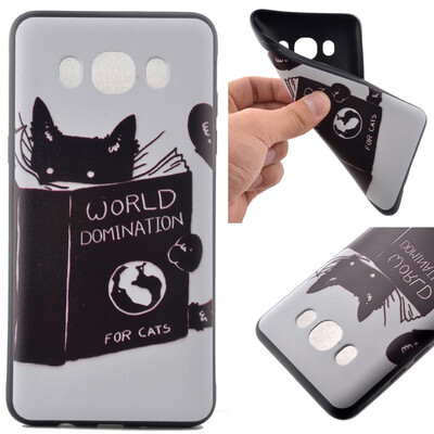 

Cat Pattern Мягкий тонкий ТПУ резиновый силиконовый гель Дело Чехол для Samsung Galaxy J5 2016/J510