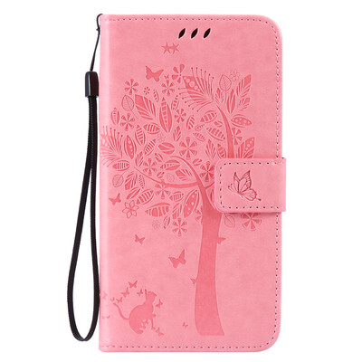 

Pink Tree Design PU кожа флип крышку кошелек карты держатель чехол для SAMSUNG J7
