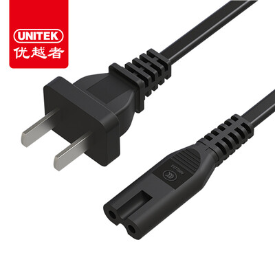 

Superior person UNITEK eight eight words power cord 1 meter Apple computer power extension cord audio projector notebook TV two 2-hole lamp camera lengthening charger line Y-PC05