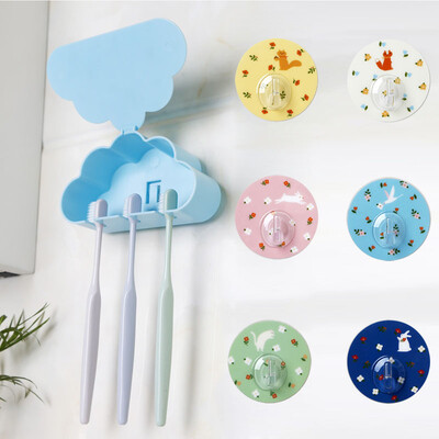 

[Jingdong supermarket] green reed kitchen bathroom seamless towel towel hand paper racks bathroom racks cartoon section 6 sets